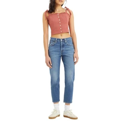 Afbeelding van Levi&#039;s 501 CROP Straight leg jeans, Dames, Maat: 30x26, Erin can&#039;t wait stretch