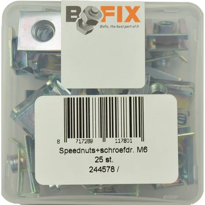 Afbeelding van Bofix Speednut met schroefdraad M6 (25 stuks)
