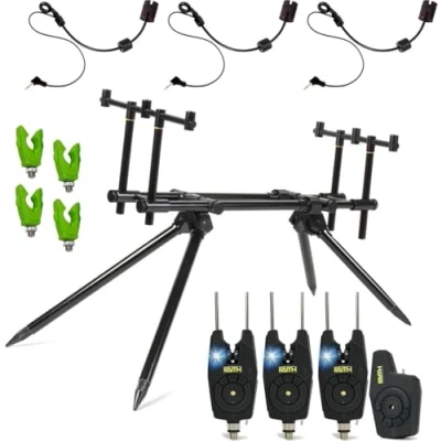 Afbeelding van Faith VX3 Rodpod Set Deluxe Karper incl Beetmelders Karpervissen