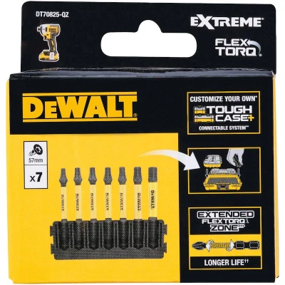 Afbeelding van DeWalt Accessoires Bitset Houder + IMPACT Torsion 57 mm T15 x1, T20 x2, T57 T30 T40 x1 DT70825 QZ