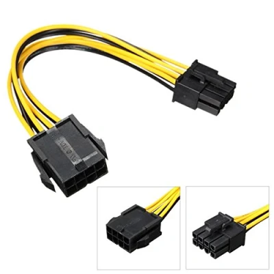 Afbeelding van Tutoy PCIe 8pin Mannelijke naar 8 pin Vrouwelijke PCI Express Power Extension Kabel voor Videokaart