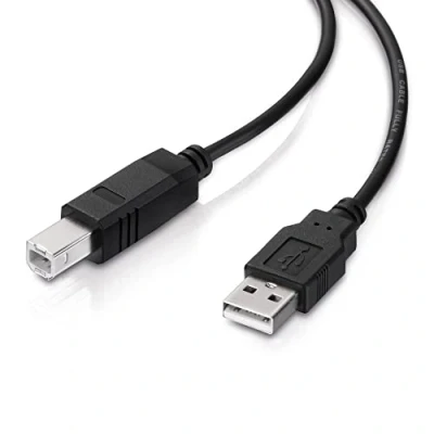 Afbeelding van conecto USB 2.0 kabel/printerkabel, A stekker naar B stekker, 480 Mbit/s, zwart, 3,00 m