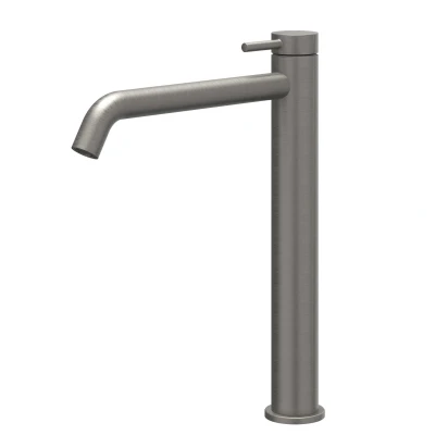 Afbeelding van IVY Bond wastafelkraan verhoogd Large Geborsteld Metal Black PVD Tijdloze uitstraling