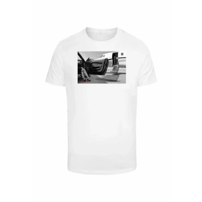 Afbeelding van Mister Tee Tshirt print, Heren, Maat: XS, White