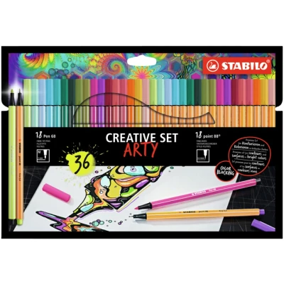 Afbeelding van Creative set STABILO 8868/36 Arty assorti etui à 36 stuks