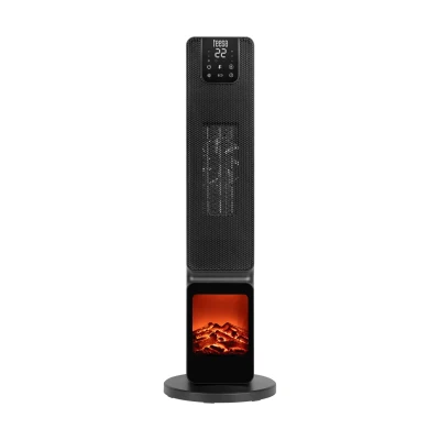 Afbeelding van Teesa Elektrische Kachel Verwarming Met Sierhaard Functie 15 45C PTC Keramische 90 Roterend Inclusief Afstandsbediening 800/2000W