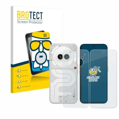 Afbeelding van BROTECT Screenprotector voor Nothing Phone (2a) (Voor+Achter) Folie Beschermfolie Beschermglas matte