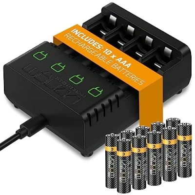 Afbeelding van Venom Power Charge Oplaadstation met 10 AAA batterijen, 500 mAh