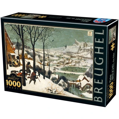 Afbeelding van Pieter Breughel Jagers in de sneeuw (1000 stukjes, kunst puzzel)
