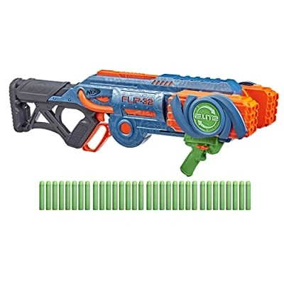 Afbeelding van Nerf Elite 2.0 Flipshots Flip 32 Blaster, Dart Barrels om uw vuurkracht te verdubbelen, Capaciteit, Darts