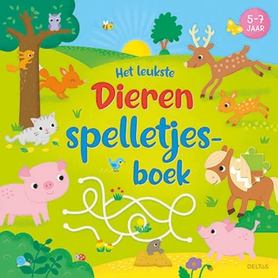 Afbeelding van Het leukste dieren spelletjesboek 5 7 jaar (Paperback)