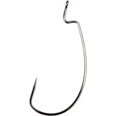 Afbeelding van Gamakatsu Worm Offset EWG Hooks Black (6 pcs) Maat : size 4/0