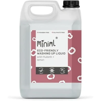 Afbeelding van Miniml Afwasmiddel Rabarber &amp; Citroen 5L Grootverpakking