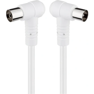 Afbeelding van Goobay Angled Antenna Cable (80 dB), Double Shielded 1.5 m