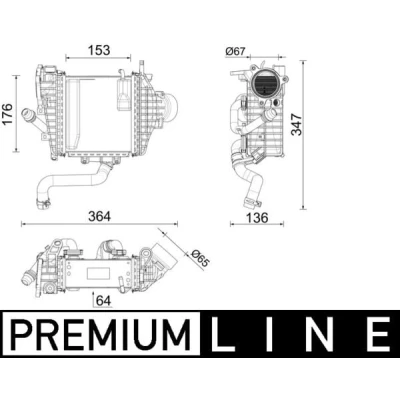 Afbeelding van Mahle Original Interkoeler CI 641 000P