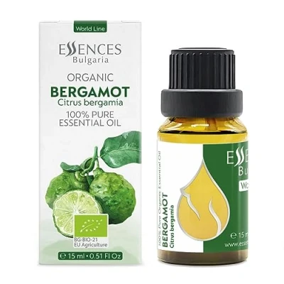 Afbeelding van Essences Bulgaria Biologische Bergamot Essentiële Olie 15ml Citrus bergamia 100% Puur en Natuurlijk Onverdund Therapeutische Kwaliteit Aromatherapie Cosmetica Wreedheidvrij Niet GMO