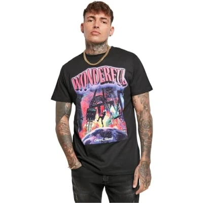 Afbeelding van Mister Tee Wonderful Tshirt print, Heren, Maat: 4XL, Black