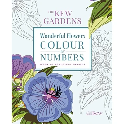Afbeelding van The Kew Gardens Wonderful Flowers Colour by Numbers