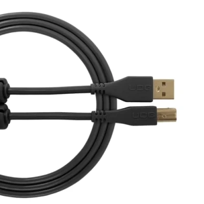 Afbeelding van UDG Ultimate Audio Cable USB 2.0 A B Black Straight 2m (U95002BL) Kabel voor DJs