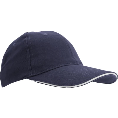 Afbeelding van SOLS Unisex Buffalo 6 Panel Baseball Cap (Franse marine / Wit)
