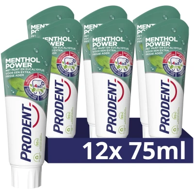 Afbeelding van Prodent Tandpasta Menthol Power 12 x 75 ml Voordeelverpakking