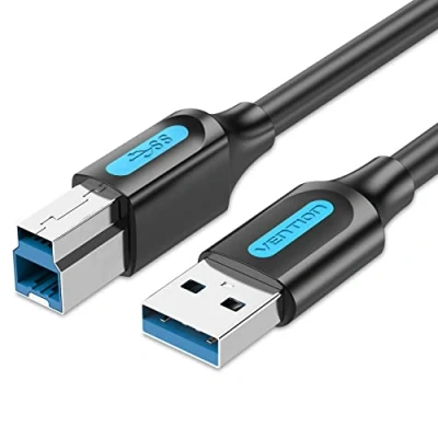 Afbeelding van VENTION USB 3.0 Printerkabel Scannerkabel, Type A Mannelijk naar B Printer Scanner Kabel Compatibel met Epson, HP, Canon, Dell, Lexmark, Xerox en Andere Apparaten (2m)