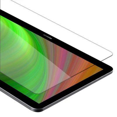 Afbeelding van Cadorabo Screenprotector geschikt voor Huawei MediaPad T3 10 (9.6 inch) in KRISTALHELDER Gehard (Tempered) display Film beschermglas 9H hardheid met 3D Touch