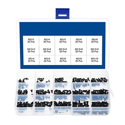 Afbeelding van CYH M2 M2.5 M3 Schroeven, 450 PC Laptop Schroeven Set, Verzonken Platte Kop Assortiment Kit, Machine voor Computer Pan Zelftappende