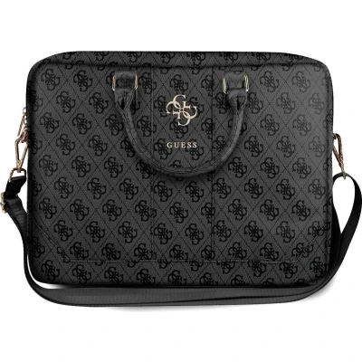 Afbeelding van Guess 15 Inch PU Leather Laptop en Tablettas Big 4G Logo Grijs