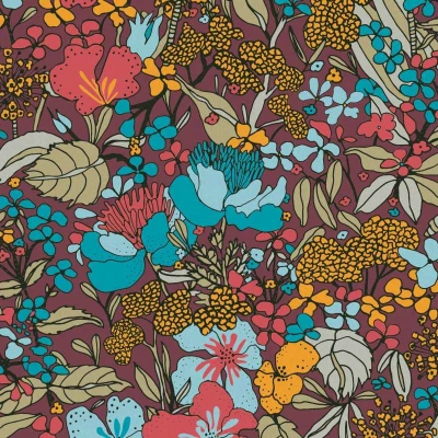 Afbeelding van AS Creation AP Floral Impression 37756 6 377566 Blauw / Grijs