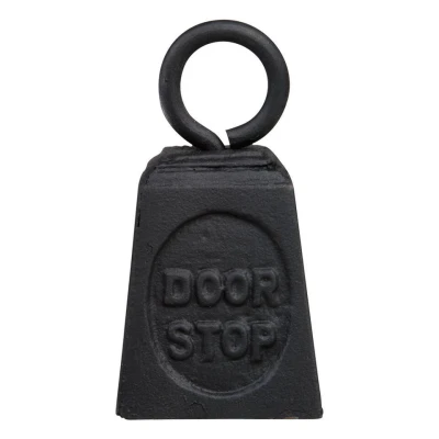 Afbeelding van Esschert Design Deurstopper gewicht gietijzer zwart 13 cm