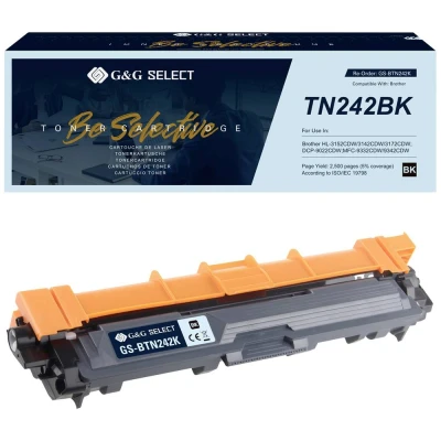 Afbeelding van G&amp;G Toner vervangt Brother TN 242BK Compatibel Zwart GS BTN242K