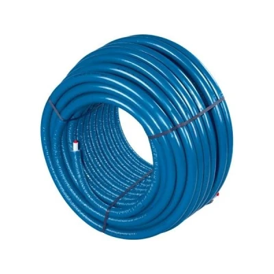 Afbeelding van 20mm x 2,25 Lengte: 75 meter Blauw geïsoleerd 6mm Unipipe Alu/Pex. Artikelnr: 1091724