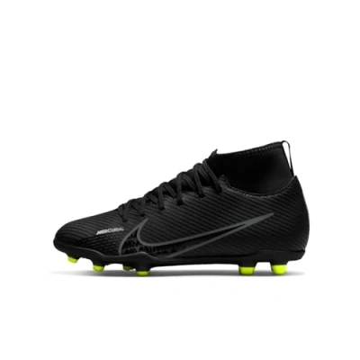 Afbeelding van Nike jr. Mercurial superfly 9 club fg/mg in de kleur zwart.