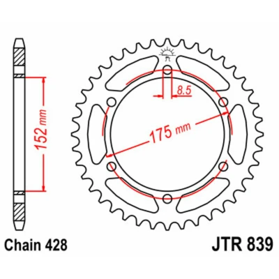 Afbeelding van Rek JT JTR839,57