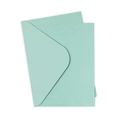 Afbeelding van Sizzix Surfacez Card &amp; Envelope Pack A6 Eucalyptus 10PK 665692 Hoofdstuk 2 2022