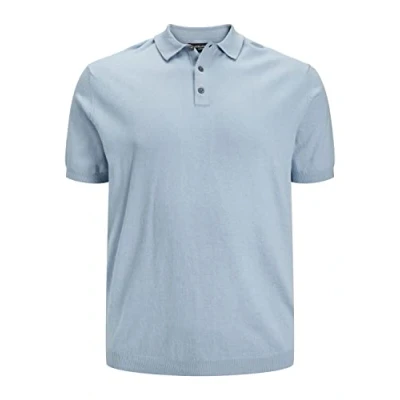 Afbeelding van JACK&amp;JONES PLUS JPREMIL KNIT POLO S/S SN PLS Heren Trui Maat EU5XL US3XL