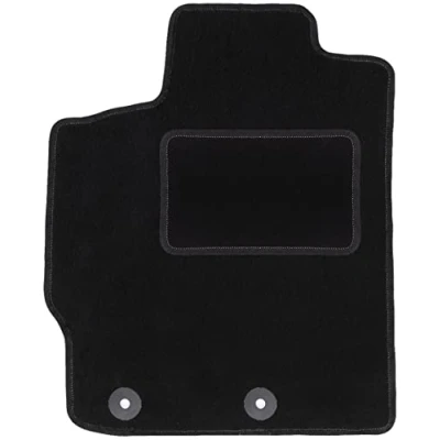 Afbeelding van Wielganizator Zwart pasvorm bestuurdersmat, geschikt voor: Toyota Yaris II Hatchback (2005 2011) deurmat bestuurderszijde velours automatten