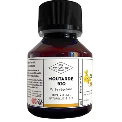 Afbeelding van Plantaardige olie van Mosterd BIO Cosmetisch MY COSMETIK 50 ml