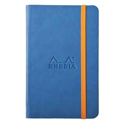 Afbeelding van Rhodia 118722C Book Rhodiarama, notitieboek met elastiek, 96 vellen blanco A6 blauw