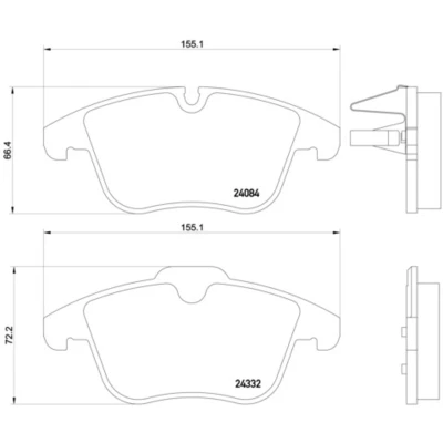 Afbeelding van Brembo Remblokset P 61 106