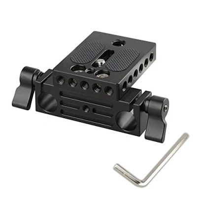 Afbeelding van CAMVATE Camera Grondplaat met 15mm Railblock voor DSLR Rig Rod Rail Support System