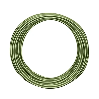 Afbeelding van Vaessen Creative aluminiumdraad, appelgroen, 4 mm x 10 m, knutseldraad, decoratiedraad, sieradendraad en bloemisterikdraad