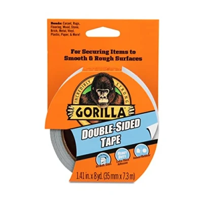 Afbeelding van Gorilla Dubbelzijdige tape 7,3 m Heavy Duty, sterke lijm &amp; binnen/buiten gebruik