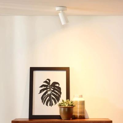 Afbeelding van Lucide XYRUS Plafondspot Ø 9 cm LED Dim to warm GU10 1x5W Wit