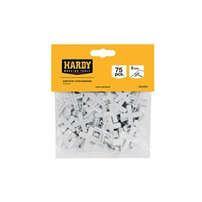Afbeelding van HARDY WORKING TOOLS Tegelkruisen Tegelaccessoires, Tegelleghulp, Tegelafstandhouders, Voegkruisen, Kunststofkruisen, Tegelvoegen 5mm Verpakking van 75 Stuks