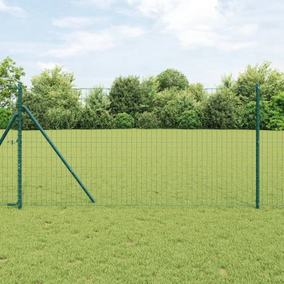Afbeelding van vidaXL Euro Hek Groen 1,4x10 m Staal