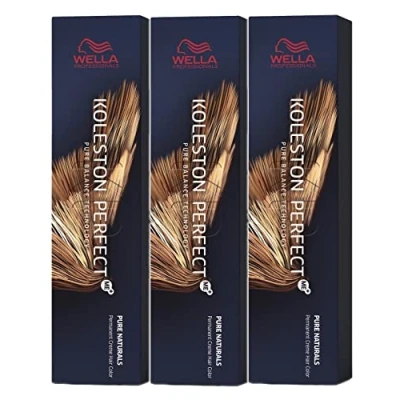 Afbeelding van 3er Wella Koleston Perfect ME+ 7/03 middenblond natuurlijk goud 60 ml
