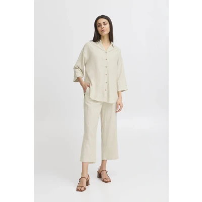 Afbeelding van Fransa JUNA Broek, Dames, Maat: XL, Birch melange