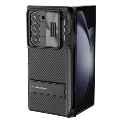 Afbeelding van Nillkin CamShield Fold Case voor Samsung Galaxy Z 6 5G met Stylushouder Zwart